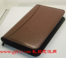 帶計算器 公文包拉鏈記事本
