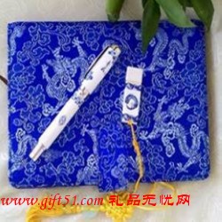 中國青花瓷商務套裝定制,國粹青花