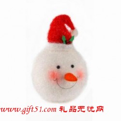 可愛圣誕老人雪人頭