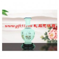 厚德載物六角聚財(cái)花瓶