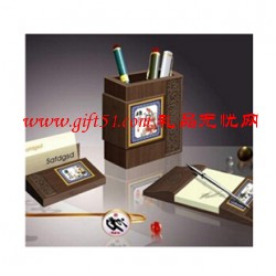 木質文具辦公四件套